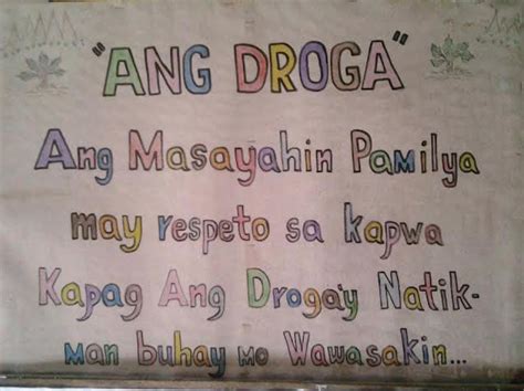 slogan tungkol sa bawal na gamot